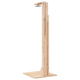 Outdoor Shower 214.5 cm Solid Pine Wood and Stainless Steel 886344