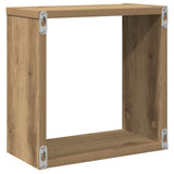 Wall Cube Shelves 6 pcs Artisan Oak 30x15x30 cm Engineered Wood 856581