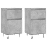 Sideboards 2 pcs Concrete Grey 40x35x70 cm Engineered Wood 831157