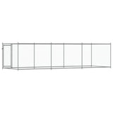 Dog Cage with Door Grey 6x2x1.5 m Galvanised Steel 3209579