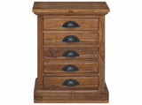 Chest of Drawers Natural 35 x 30 x 60 cm Solid Teak Wood 42017960