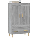 Highboard Grey Sonoma 70x31x115 cm Engineered Wood 817484
