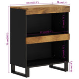 Side Cabinet 60x33x75 cm Solid Wood Mango 352888