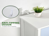 Slim Storage Cabinet Organiser, Chest of Drawers, 5-Drawer Dresser with Metal Handle for Living T3398P329452