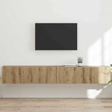 TV Wall Cabinet 2 pcs Artisian Oak Engineered Wood 892248