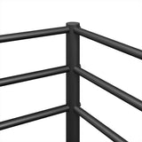 Bunk Bed without Mattress Black 75x190 cm Steel 4019874