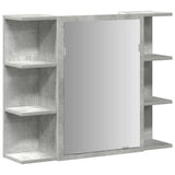3 Piece Bathroom Furniture Set Concrete Grey Engineered Wood 3324855