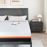Mattress White and Grey 180 x 200 cm Memory Foam 4106308