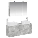 Bathroom Furniture Set 4 pcs Concrete Grey 3406778