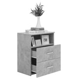 Bed Cabinets 2 pcs Concrete Grey 50x32x60cm 803281