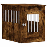 Dog Crate Furniture Smoked Oak 55x80x68 cm Engineered Wood 838327