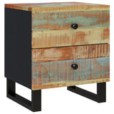 ZNTS Bedside Cabinet 40x33x46 cm Solid Wood Reclaimed 345218