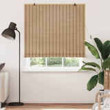 Roller Blind Natural and Brown 150 x 160 cm Bamboo 42006908