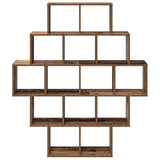 Wall Shelf Old Wood 120 x 20 x 136 cm Engineered Wood 8012162
