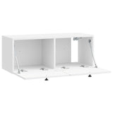 Wall-Mounted TV Cabinet High Gloss White 78.5 x 31 x 30 cm 898209