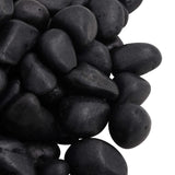 Polished Pebbles 25 kg Black 2-5 cm 155328