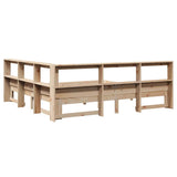 Bookcase Bed without Mattress 180x200 cm Super King Solid Wood Pine 3324373