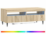 LED TV Cabinet Sonoma Oak Engineered Wood 896997