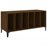 Record Cabinet Brown Oak 100x38x48 cm Engineered Wood 831988