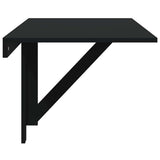 Folding Wall Table Black 100x60x56 cm Engineered Wood 342647