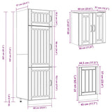 8 Piece Kitchen Cabinet Set Kalmar Grey Sonoma Engineered Wood 3314807