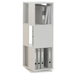 ZNTS FMD Rotating Filing Cabinet Open 34x34x108 cm White 428797