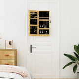Mirror Jewellery Cabinet Wall Mounted 30x8.5x67 cm 353210