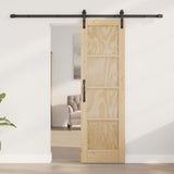 Sliding Door Natural 61 x 198.5 cm Solid Pine Wood 3445440