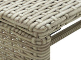 Coffee Table Beige 70x40x38 cm Poly Rattan 46395
