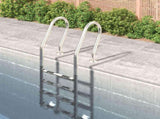 Pool Ladder 54x38x184.5 cm 304 Stainless Steel 93456