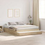 Storage Bed Frame with Drawer Sonoma Oak 236.5 x 200 x 31.5 cm 3335623