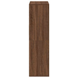 Book Cabinet Brown Oak 66x31x112 cm Engineered Wood 860307