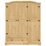 Wardrobe Corona 151.5x52x186 cm Solid Wood Pine 4012160