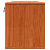 Wall Cabinet Wax Brown 100 x 30 x 35 cm Solid Pine Wood 869861