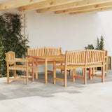 5 Piece Garden Dining Set Solid Wood Teak 3157945