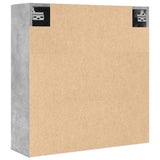 Bathroom Mirror Cabinet Concrete Grey 64x20x66.5 cm Engineered Wood 856939
