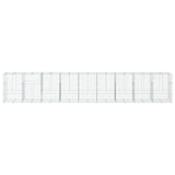 Gabion Basket with Cover 900x100x150 cm Galvanised Iron 3295221