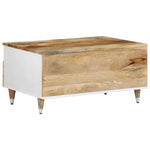 ZNTS Coffee Table 80x54x40 cm Solid Wood Mango 4018677