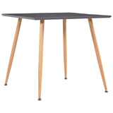 Dining Table Grey and Oak 80.5x80.5x73 cm MDF 248311