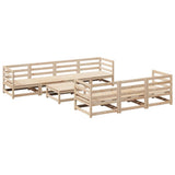 Garden Sofa Set Natural wood Solid pine wood Large Modular 3299319