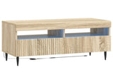 3 Piece LED TV Cabinet Sonoma Oak Engineered Wood 3416678