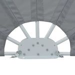 Collapsible Terrace Side Awning Grey 160 cm 44575
