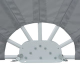 Collapsible Terrace Side Awning Grey 200 cm 44576