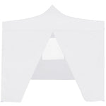 Professional Folding Party Tent with 4 Sidewalls 3x3 m Steel White 48861
