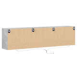 TV Wall Cabinet with LED Concrete Grey 180x31x45 cm 3307936