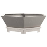 Fire Pit Brown 75 x 75 x 28 cm Weathering Steel 858997