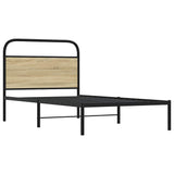 Bed Frame Without Mattress 90x200 cm Sonoma Oak Engineered Wood 4100251