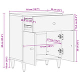 Bedside Cabinet 50x33x60 cm Solid Wood Mango 358295