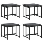 Garden Dining Set 9 pcs Black Steel 3335863