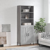 Highboard Grey Sonoma 69.5x34x180 cm Engineered Wood 3189971